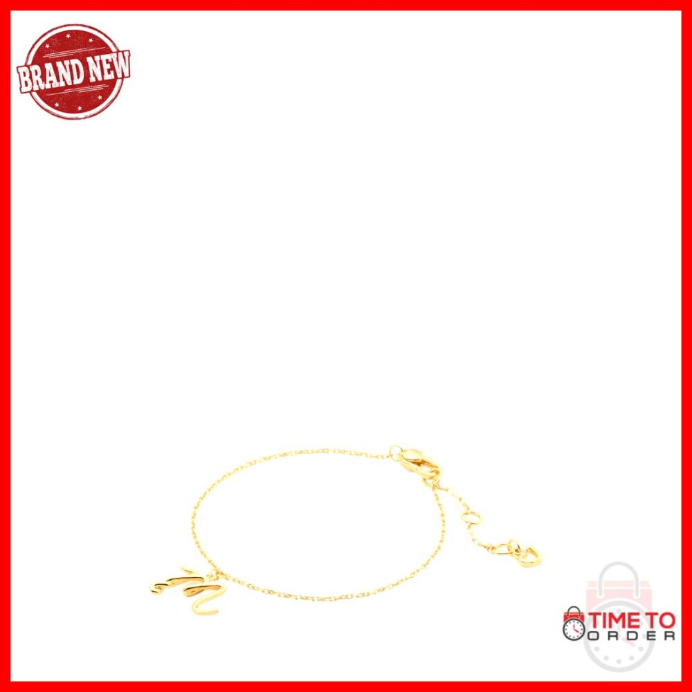 Cubic Zirconia Brass Link Bracelet Elegant Minimal Chic Signature Lobster Claw